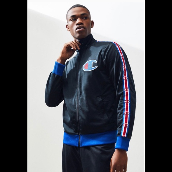 champion taped track jacket